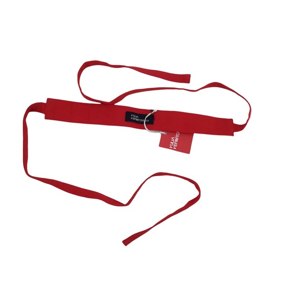 YULIA YEFIMTCHUK Belt Red Unisex Onesize NWT $300 - Picture 3 of 5